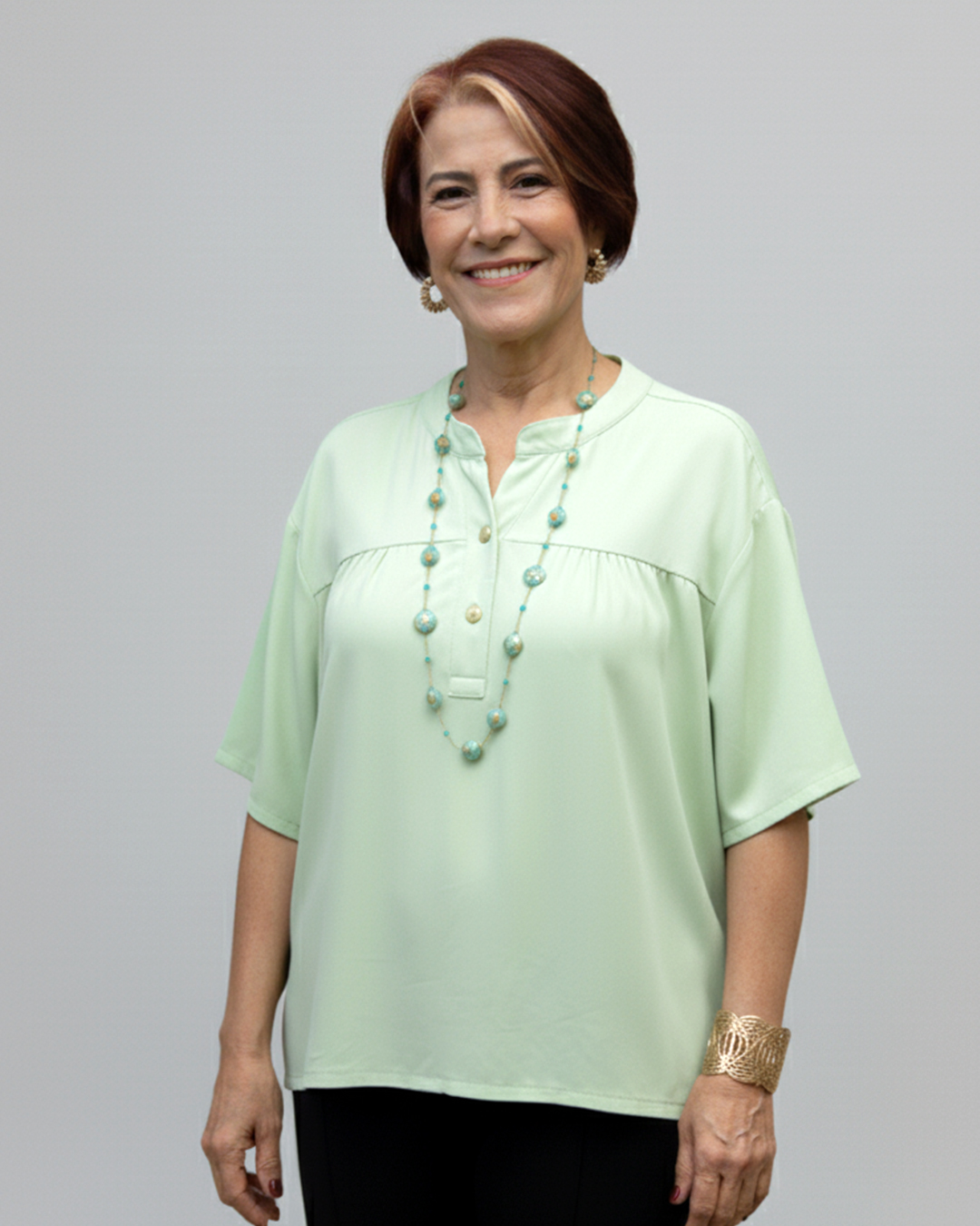 Blusa botón Perla
