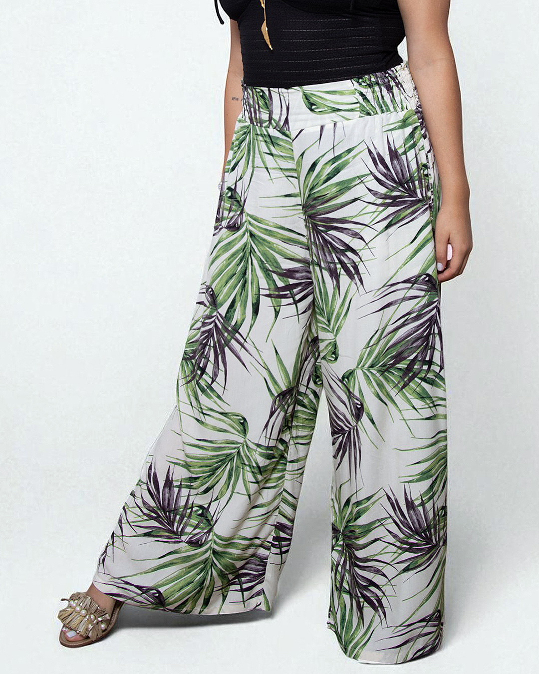 Pantalón Hojas Verdes